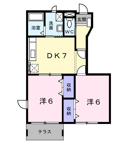 ピュアウイングＡ（102） 間取り図画像