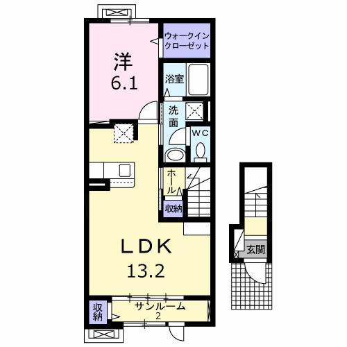 アリエッタＢ（202） 間取り図画像