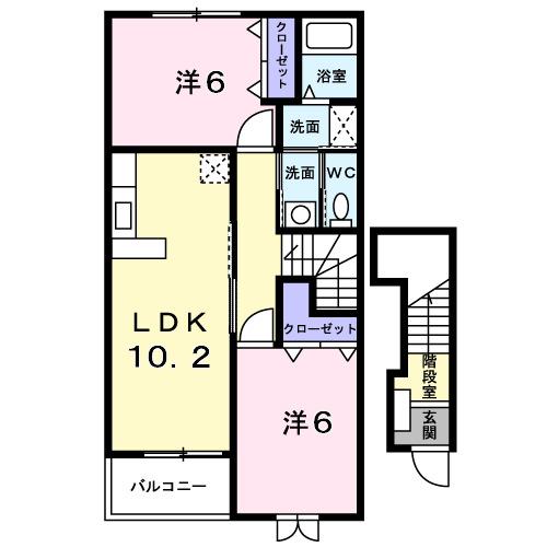 ミルトプラッツ（202） 間取り図画像