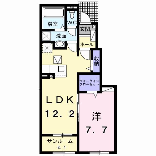 ラーゴム　Ⅰ（104） 間取り図画像
