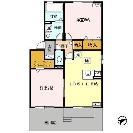 ラルク（101） 間取り図画像