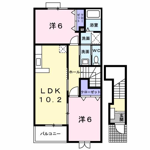メゾン　ド　シンフォニー（202） 間取り図画像