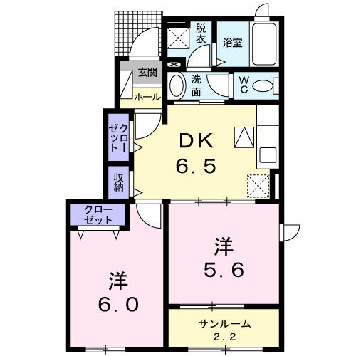 フラン・ヴィラージュ（101） 間取り図画像