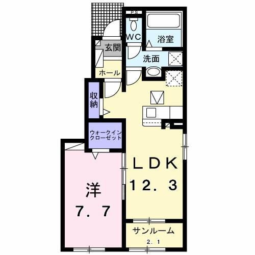 リベルタージュビフレ　Ⅰ（101） 間取り図画像