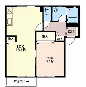 ウイングⅡ（B101） 間取り図画像