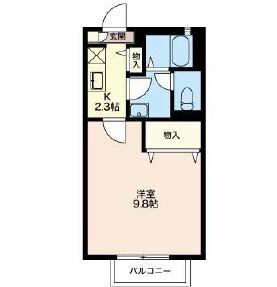 エテルノ　サンライズB（102） 間取り図画像