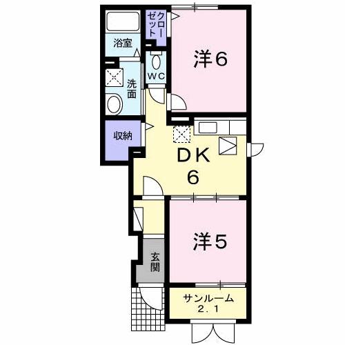 フラン・アンジュ（103） 間取り図画像