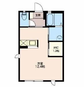 リバース　B 間取り図画像
