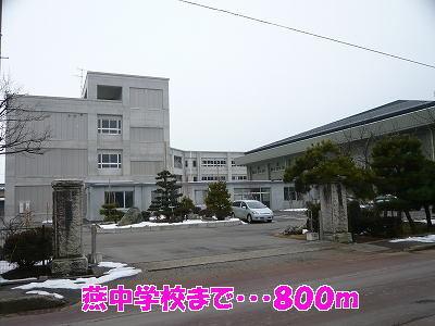 燕中学校：800m