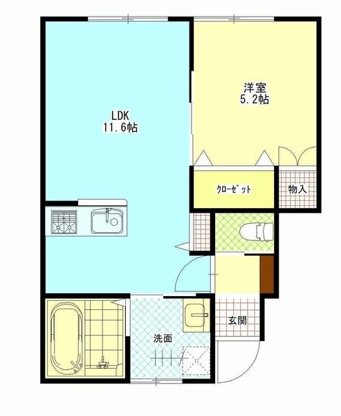 燕市八王子　一棟売アパート 間取り図画像