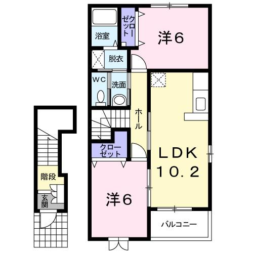ソール・オリエンスＡ（203） 間取り図画像