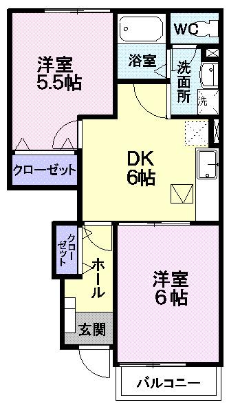 フォーリストガーデンⅡ（103） 間取り図画像
