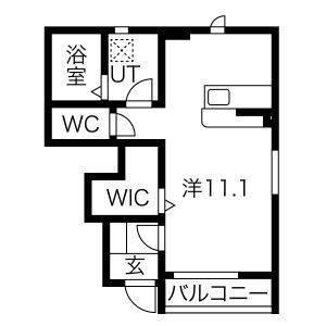 東根市大字野田アパート 間取り図画像