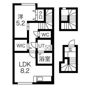 東根市大字野田アパート 間取り図画像