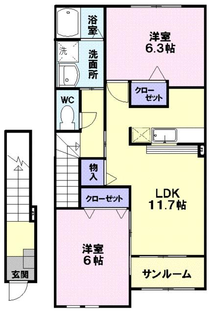 フェリーチェ・ヴィータ（122） 間取り図画像