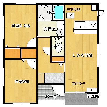 東根市中央一戸建 間取り図画像