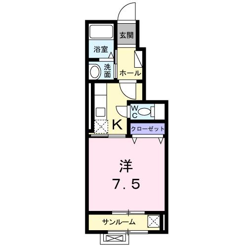 カームリー　ヒルサイド（102） 間取り図画像