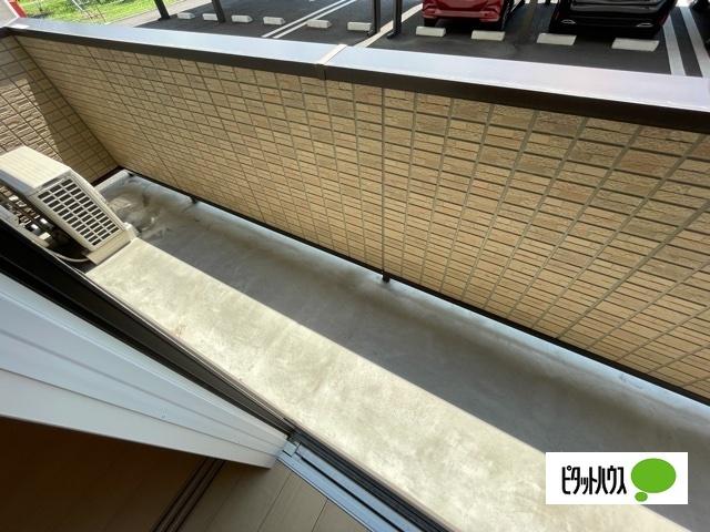 東根市神町北アパート バルコニー