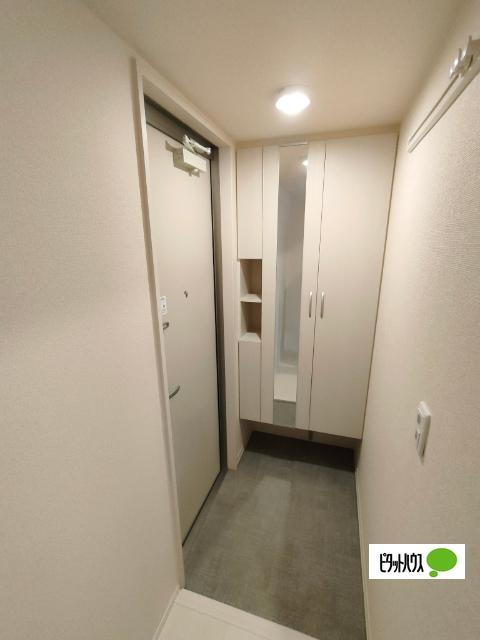 東根市温泉町アパート 玄関