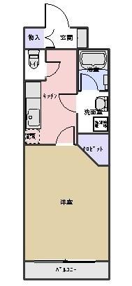 ＺＥＲＯビル（413） 間取り図画像