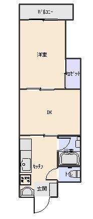 ぐりーんヒルズ中之庄（103） 間取り図画像