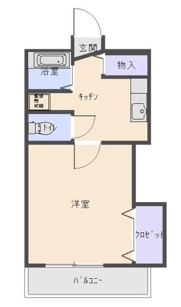 B・G・Fieldハイツ（305） 間取り図画像
