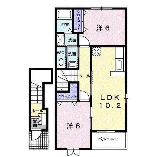 シェモア・長田　Ｓ（203） 間取り図画像
