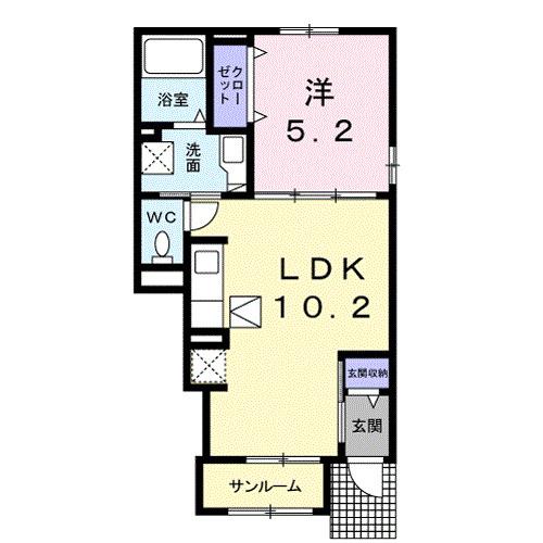 フロイデ　ＫＡＮＡＧＥＮ三島１（106） 間取り図画像