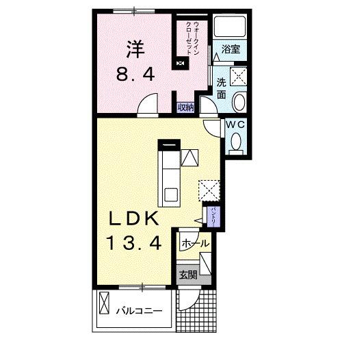 セントラル　ビオーラＢ（102） 間取り図画像