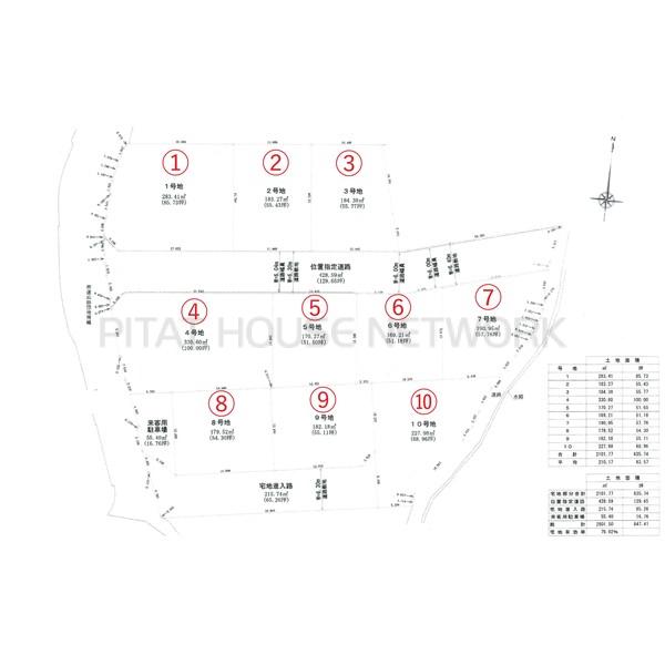 区画割図
