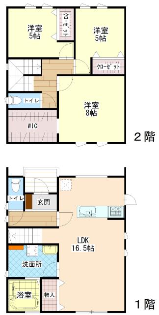 新築　上柏町 間取り図画像