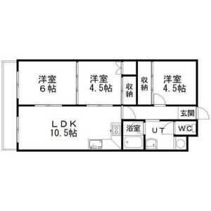 LIV+千歳(リブタス)（405） 間取り図画像