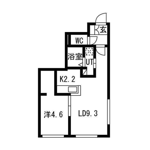 千歳市豊里マンション 間取り図画像