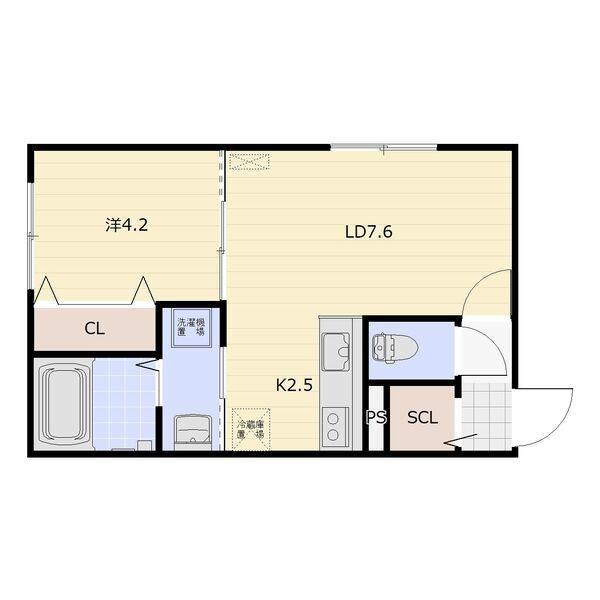 恵庭市黄金中央マンション 間取り図画像