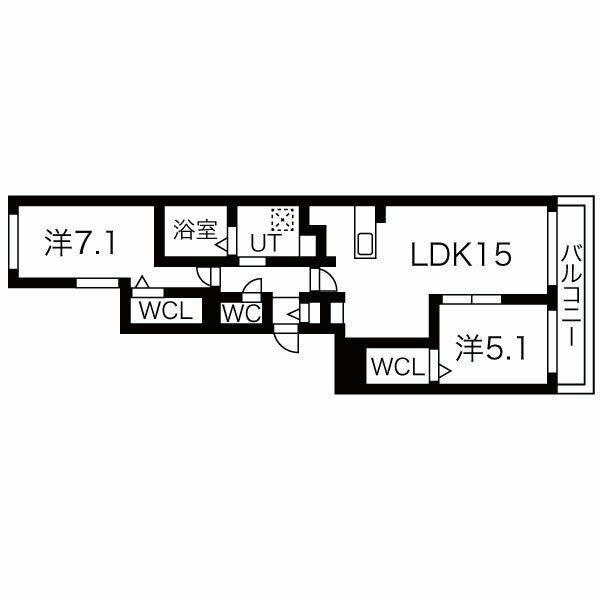 エスタシオン千歳（402） 間取り図画像