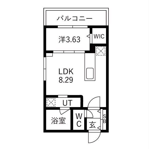 千歳市清流マンション 間取り図画像
