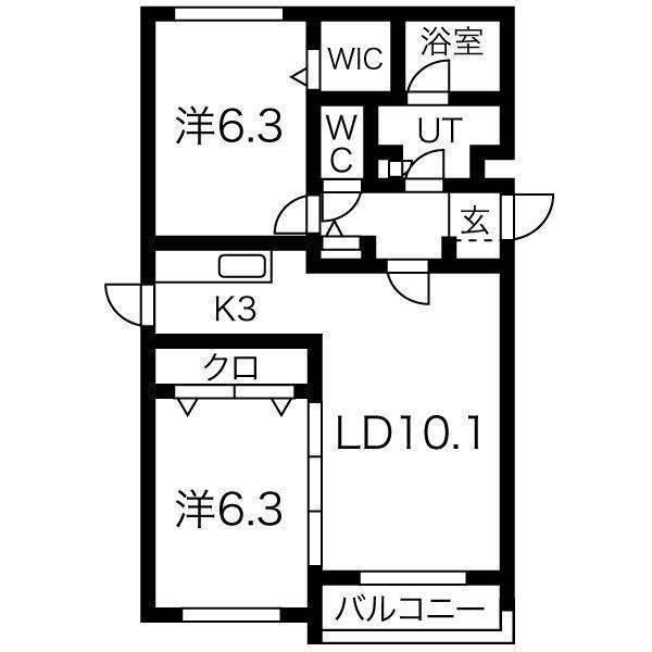 Rosso（ロッソ）（101） 間取り図画像