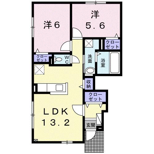 クローバーハウス（101） 間取り図画像