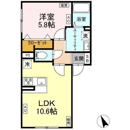 first sky K（201） 間取り図画像