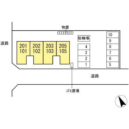 first sky K（202） 駐車場