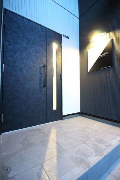 恵庭市相生町アパート エントランス