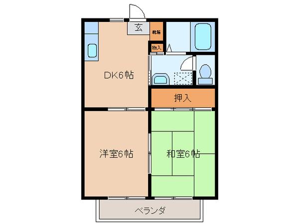 コンセール三笠（204） 間取り図画像