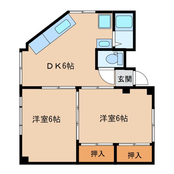 麻里布88ビル（301） 間取り図画像