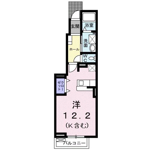 ゼファー・ミニヨンＢ（102） 間取り図画像