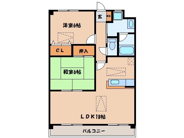 ルネス・オーワン（404） 間取り図画像