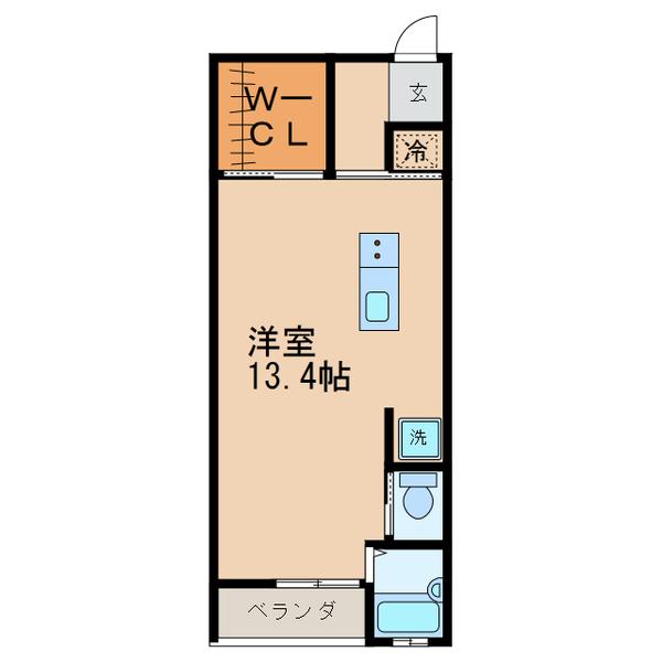 CUBE（103） 間取り図画像