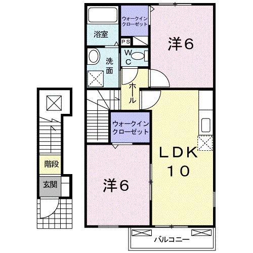 プリュム・ド・アンジュＢ（203） 間取り図画像