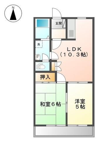 グランビュー平田（202） 間取り図画像