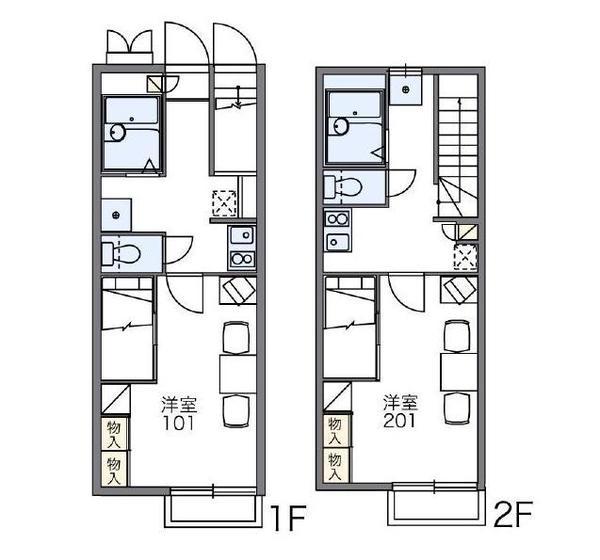 レオパレスラーク（108） 間取り図画像
