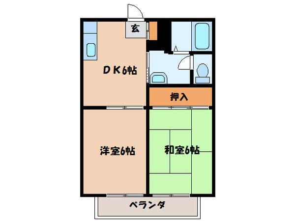 コンセール三笠（104） 間取り図画像